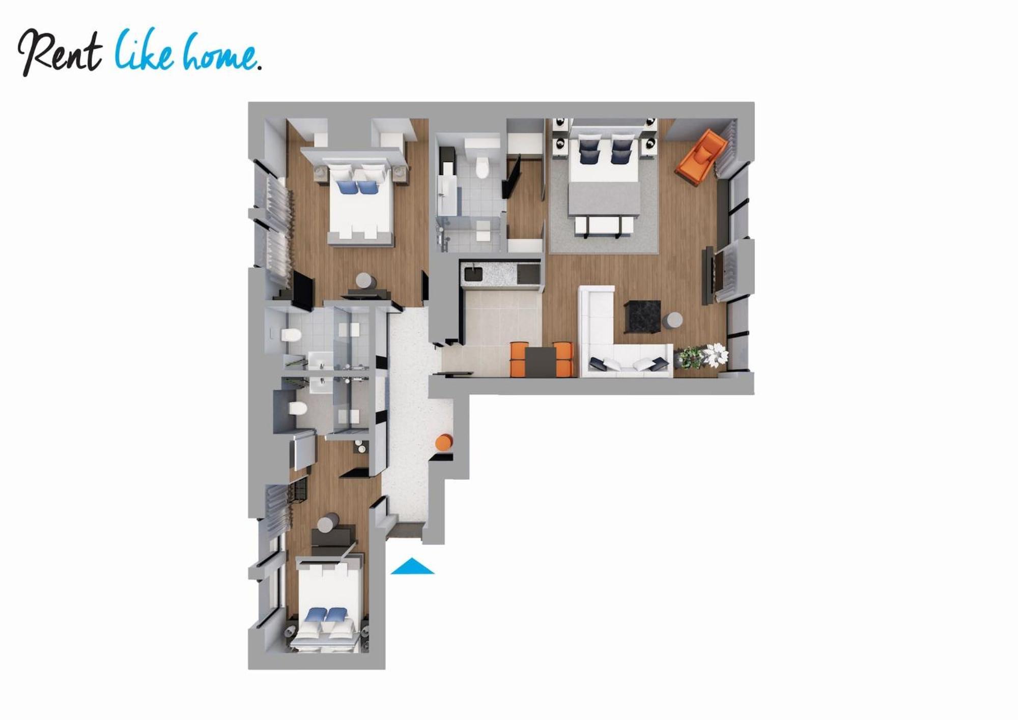 Rent Like Home - Deo Plaza Wyspa Spichrzow Gdansk Bagian luar foto